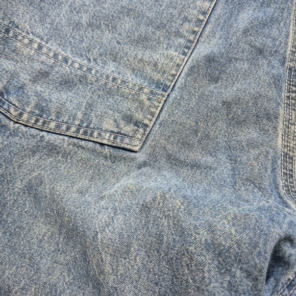 OshKosh B'Gosh Vintage Denim Overalls - Size 38 ** Stained - Picture 13 of 15